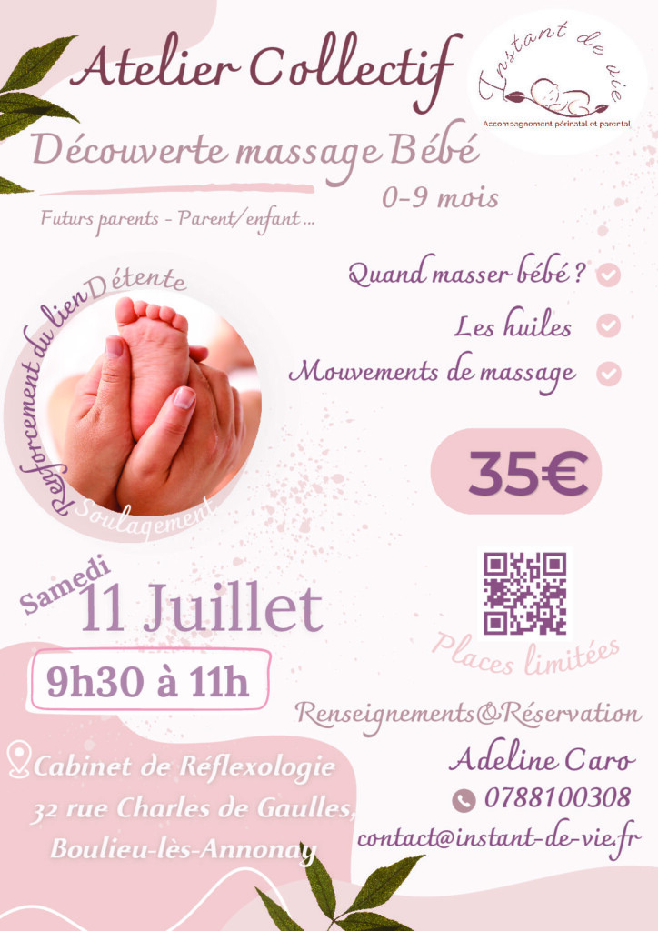 Massage bébé : Atelier découverte collectif